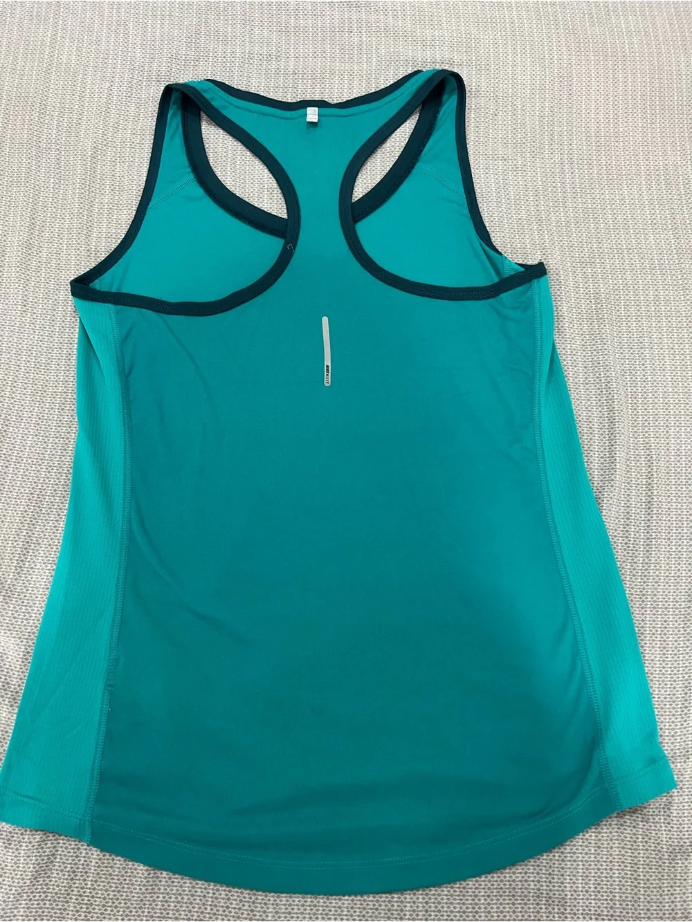 Nike Teal Performance Racerback Tank with Black Trim